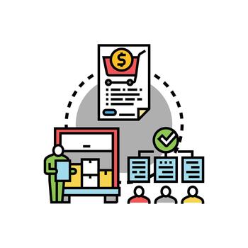 categorizar multiestilo recuperando datos concepto mi comercio vector