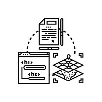 sitio web. encabezamiento navegación estructurando web contenido vector