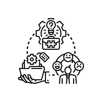 Professional work experience multipack concept development process vector