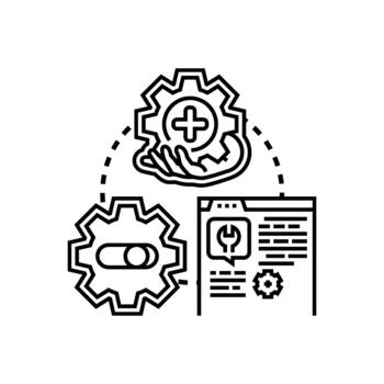 Program pack installation software setup and configuration vector