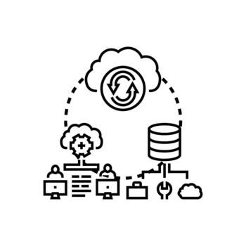 nube activado alineación para datos sincronización y colaboración rango vector