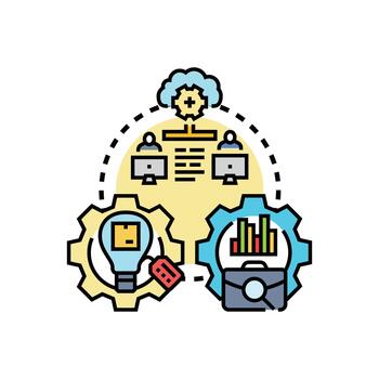 Shared software development range ecosystem collaborating remotely vector