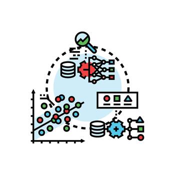 máquina aprendizaje inferencia paquete proceso analizando datos vector
