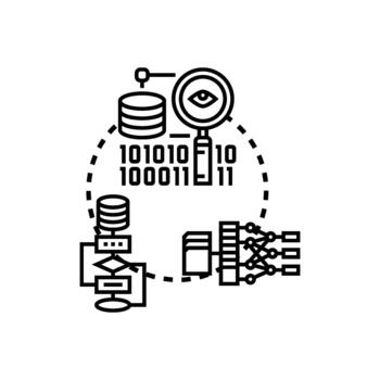 Database clean analysis process optimizing big data management vector