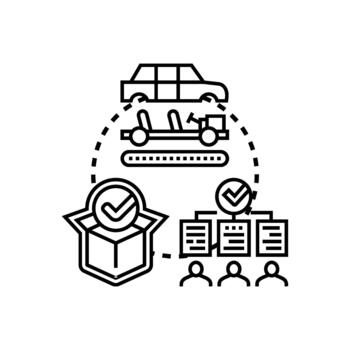 montaje referencia materiales para producción desarrollo proceso paquete múltiple vector