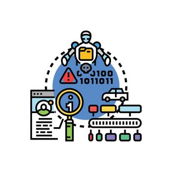 Robot processing variations verified data numbers analysis vector