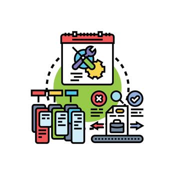 automatizando repetitivo Tareas proceso utilizando sistema. algoritmo vector