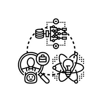 Artificial intelligence model training process developing concepts concept vector