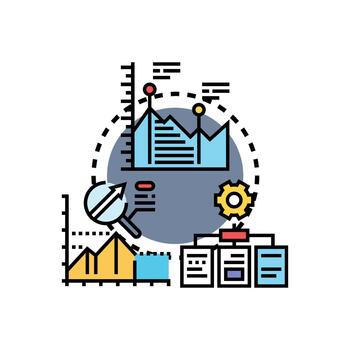 base de datos análisis concepto para datos administración Procesando vector