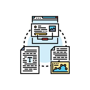 documento inteligencia Generacion proceso icono vector