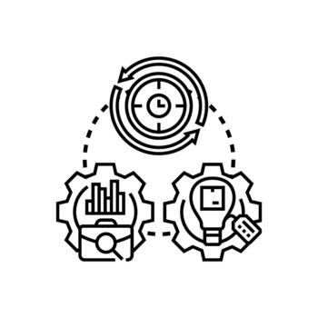 moderno devops automatización flujo de trabajo con continuo integración proceso vector