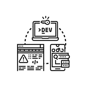 Bug variations detection software development debugging process looks vector