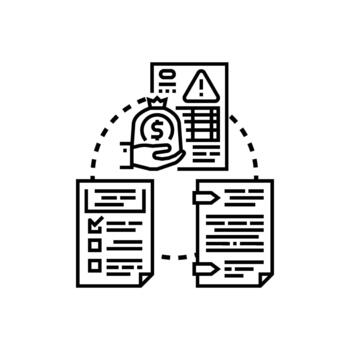 Selectable input variations fields document management user interface vector