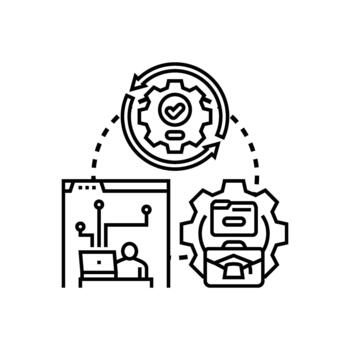 variantes software diseños Ingenieria desarrollando implementar digital soluciones vector