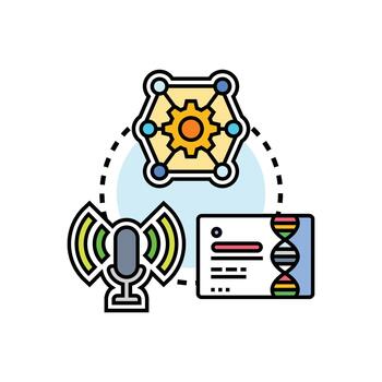 Inter module testing forms styles system development concept vector