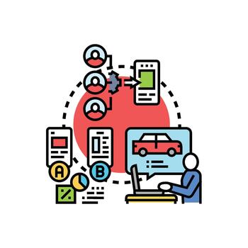 Software testing process context dependent development modern concept vector