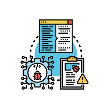 serie error pruebas proceso optimizando software desarrollo calidad limpiar vector