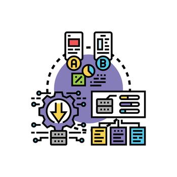 mix Component integration test process software development vector