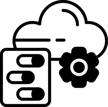 Data Studio Semi Solid Icon vector