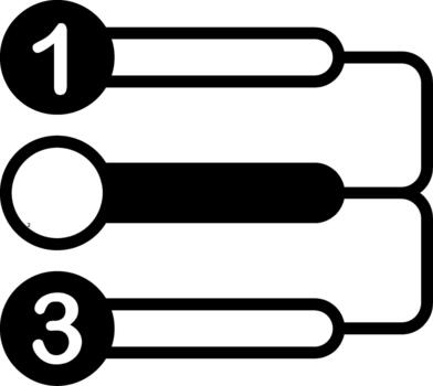 Workflow Semi Solid Icon Design vector