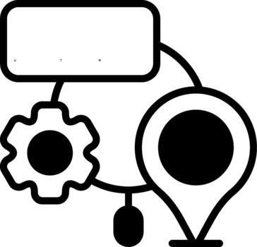 UTM Tracking Semi Solid Design vector