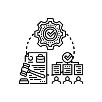 Quality system documentation process concept variety developing vector