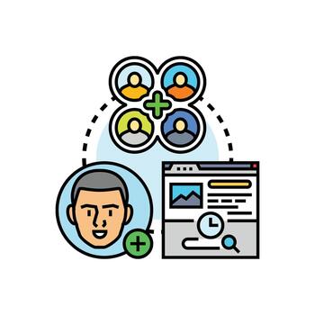 Determining forms user needs clean web application development vector