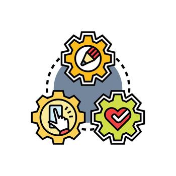 interfaz personalización proceso creando multiestilo personalizado usuario experiencia vector