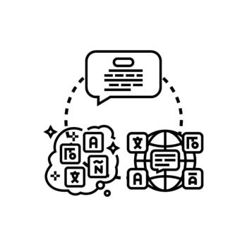 primero Generacion rango idioma desarrollando programación código concepto vector