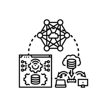 forms Network operations management implementing cloud database infrastructure vector