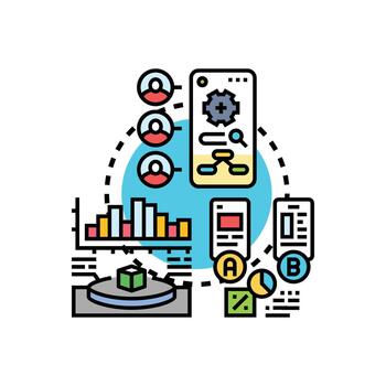 Context determines testing process for forms software application vector
