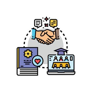 colaborativo rango aprendizaje tutoría programa desarrollo vector