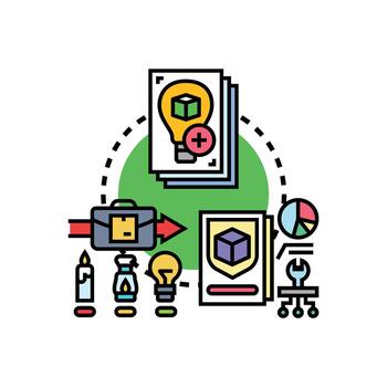 Product development programming concepts building process vector