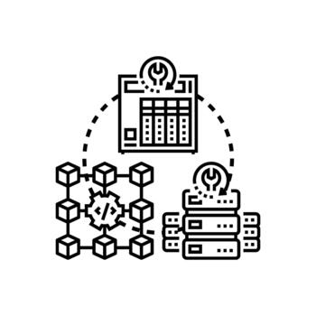 Main data store server connection styleset processing vector