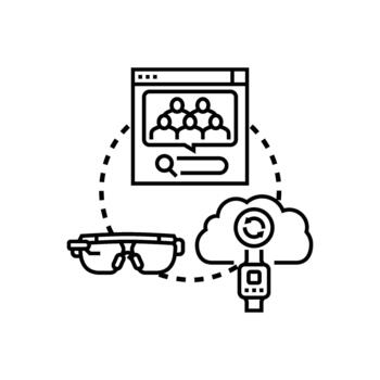 Website user activity tracking forms data analytics vector