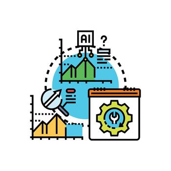 multiestilo datos impulsado previsiones planificación proceso utilizando artificial inteligencia vector