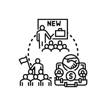 colaborativo multiestilo actuación variantes equipo desarrollo concepto vector