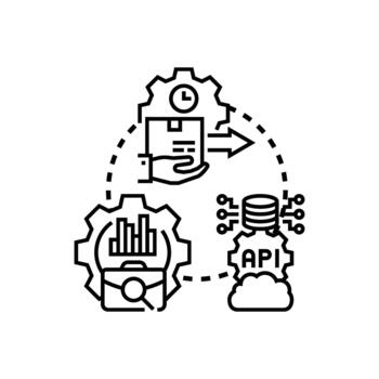 formas devops concepto multiestilo optimizando software desarrollo procesos vector