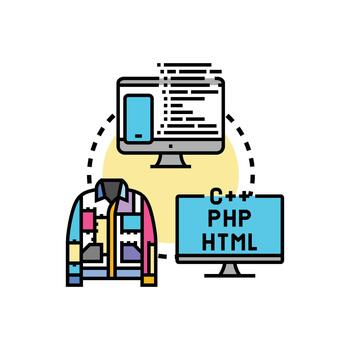 reutilizable código patrones moderno concepto para software desarrollo vector
