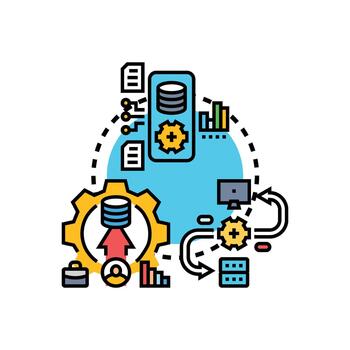 integrado datos plataforma estructurando y analizando información vector
