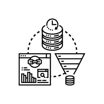 Real time analytics viewing data processing and visualization vector