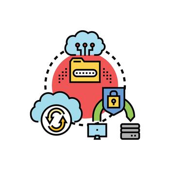 Cloud computing storing multistyle variations transferring. protected data vector