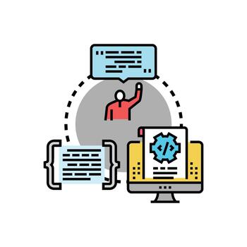 variantes desarrollador usando. codificación idioma software diseños creación vector