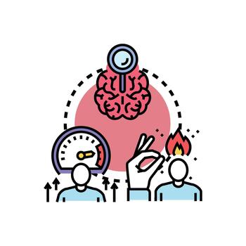 Brain multistyle. developing innovation idea finding solution variations vector