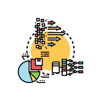 datos impulsado visualización limpiar Procesando información análisis vector