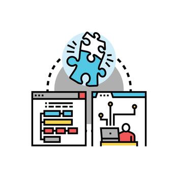 Programming variations patterns concept software development multistyle solution vector