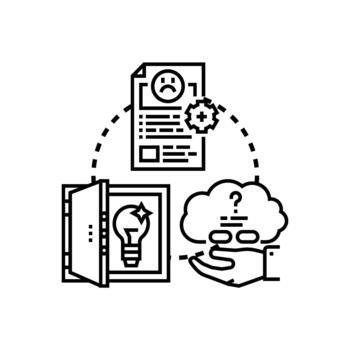 Resolving issues styles concept finding. range problem solution vector