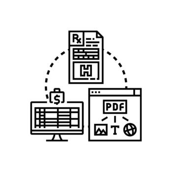edition Downloadable template set various documents set data. vector