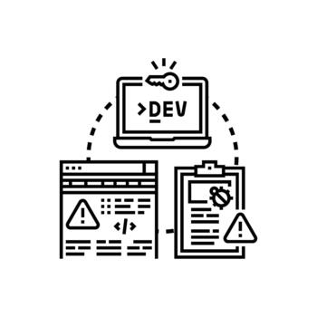 software mezcla desarrollo. resolviendo error problemas proceso trabajo vector