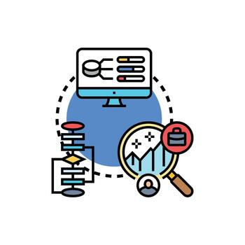 Diverse selection process candidate analysis data. variations vector